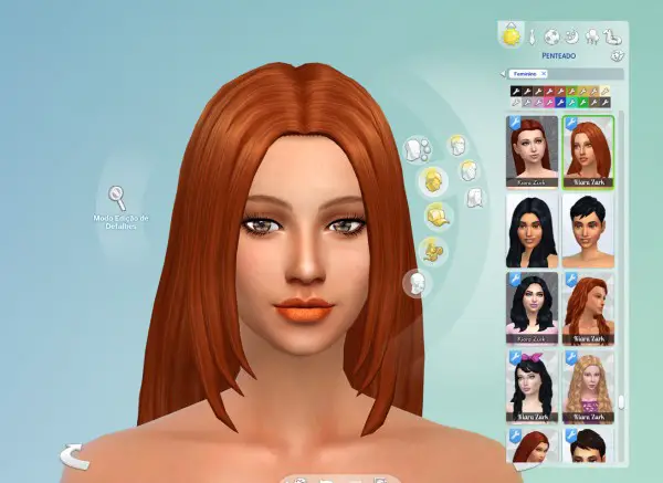 Mystufforigin: Hannah hair retextured for Sims 4