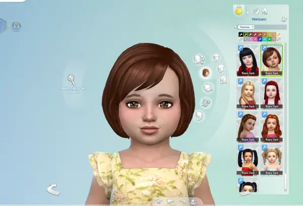 Mystufforigin: Layla hair retextured for toddlers for Sims 4