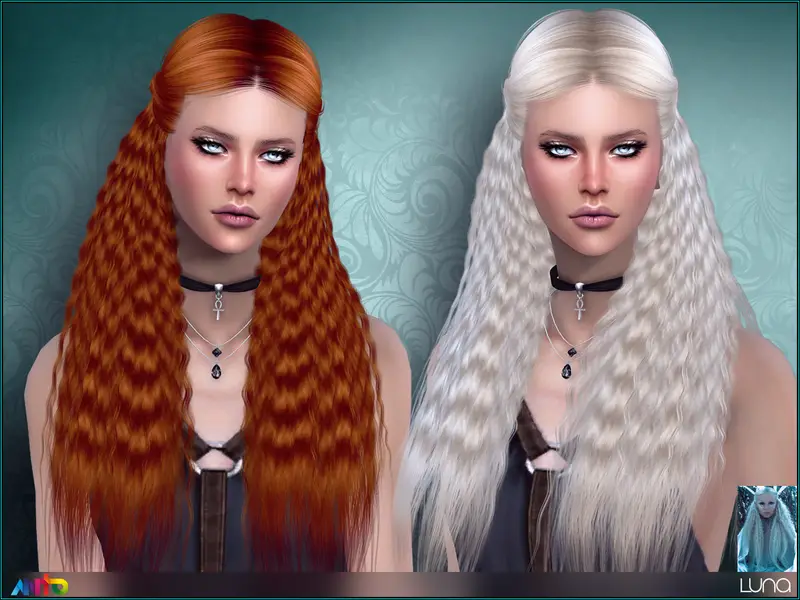 Sims 4 Luna Hair Curly