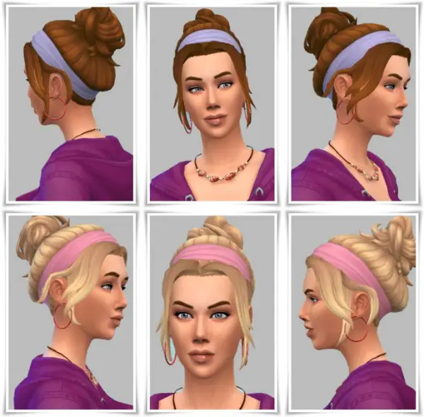 Birksches sims blog: Clean Side Bangs hair for Sims 4
