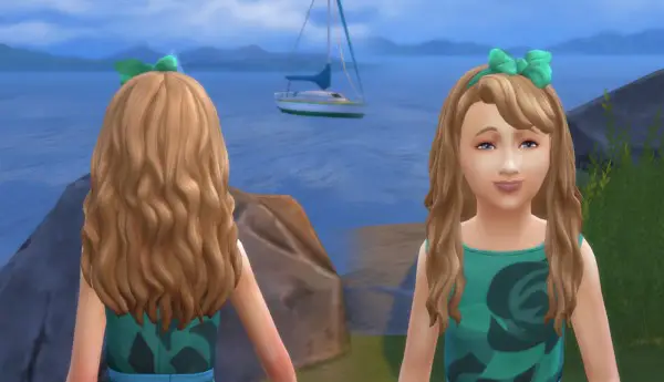 Mystufforigin: Daisy Hair for Girls for Sims 4