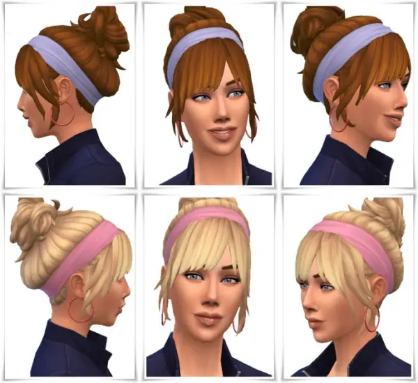 Birksches sims blog: Clean Bangs hair for Sims 4