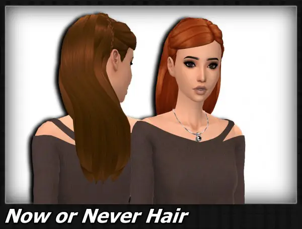 Mikerashi: Now or Never Hair for Sims 4