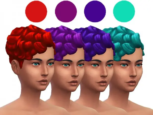 The Sims Resource: Get To Work hair recolored by ladyfancyfeast for Sims 4