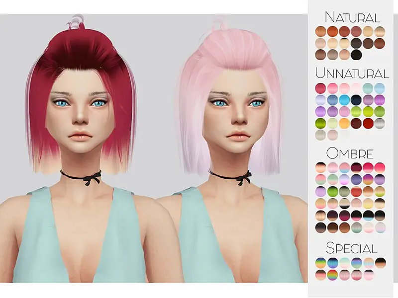 The Sims Resource: LeahLillith`s Radiance hair retextured by kalewa ...