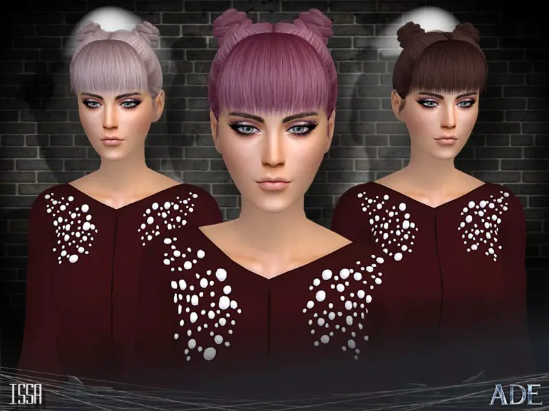 The Sims Resource Issa Hair By Ade Darma Sims 4 Hairs