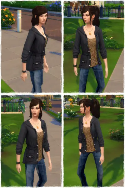 Birksches sims blog: Good Morning Ponytail hair for Sims 4