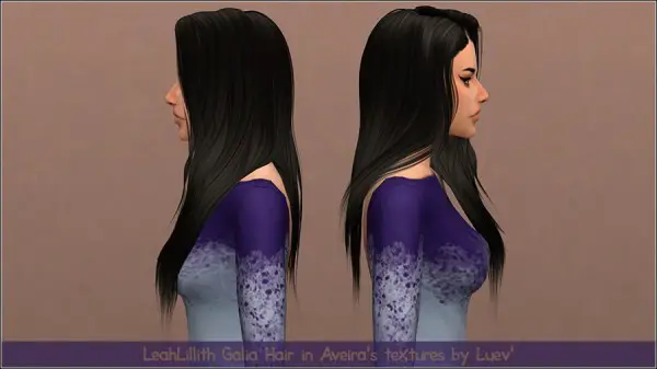 Mertiuza: Leahlillith`s Galia hair retextured for Sims 4