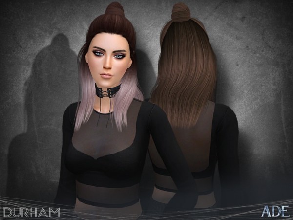 The Sims Resource: Durham hair by Ade Darma for Sims 4