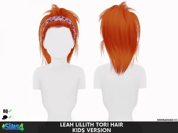Coupure Electrique: Leahlillith`s Tori hair retextured   Kids and Toddlers version for Sims 4