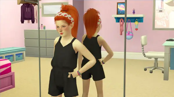 Coupure Electrique: Leahlillith`s Tori hair retextured   Kids and Toddlers version for Sims 4
