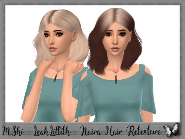 The Sims Resource: Leahlillith`s Naira hair retextured by Mikerashi for Sims 4