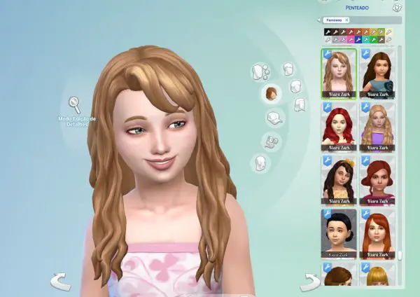 Mystufforigin: Daisy Hair retextured V2 for Girls for Sims 4