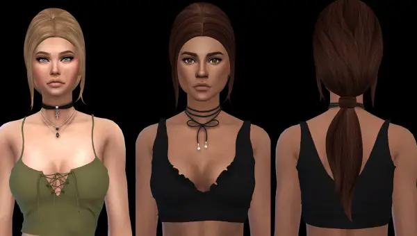 Leo 4 Sims: Amelia hair fixed for Sims 4