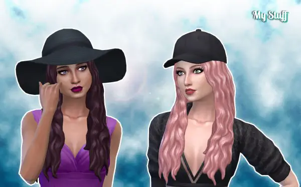 Mystufforigin: Avery Hair retextured for Sims 4