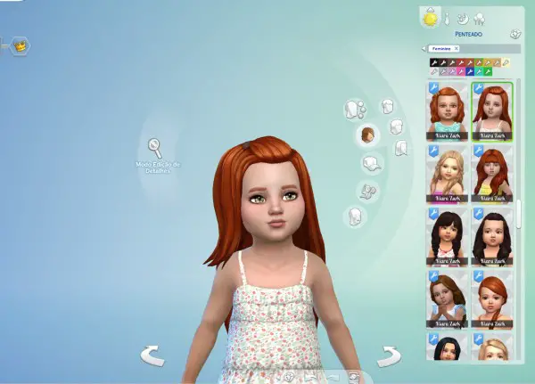 Mystufforigin: Melanie Hair retextured for toddlers for Sims 4