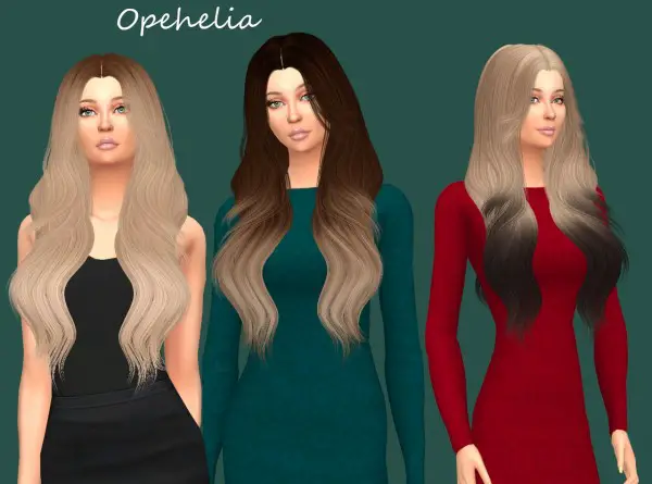 Sims Fun Stuff: Leahlillith`s Ophelia hair retextured for Sims 4