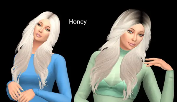 Sims Fun Stuff: LeahLillith`s Honey hair retextured for Sims 4