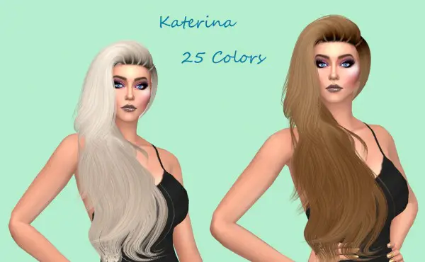 Sims Fun Stuff: Ade Darma’s Katerina hair retextured for Sims 4