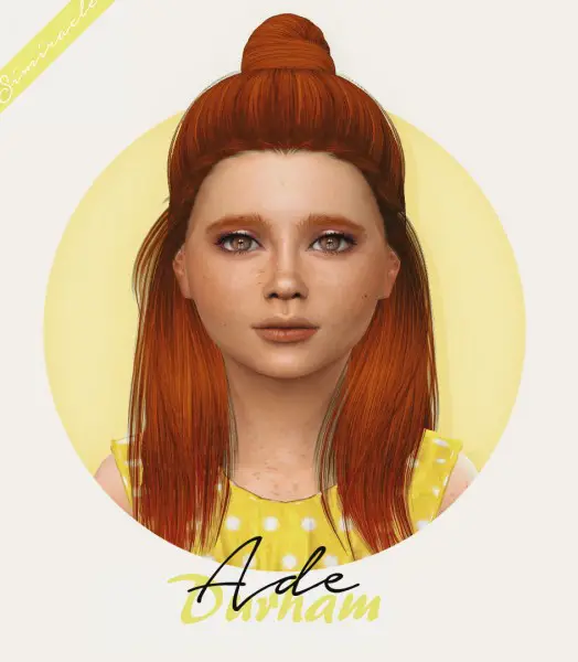 Simiracle: Adedarma`s Durham hair retextured for Sims 4
