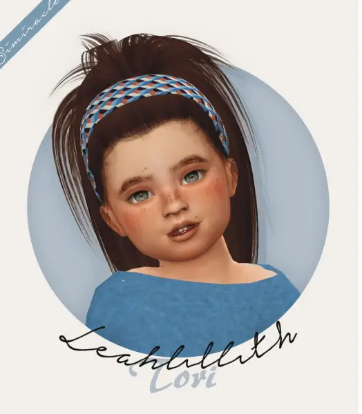 Simiracle: Leahlillith`s Tori hair retextured   Kids and Toddlers version for Sims 4