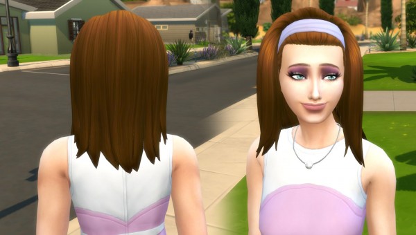 Mystufforigin: Frances Hair for Sims 4