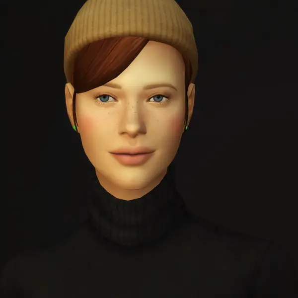 Rusty Nail: Medium straight parted V3 for Sims 4