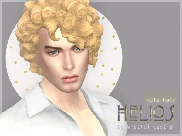 The Sims Resource: Helios hair by WistfulCastle for Sims 4