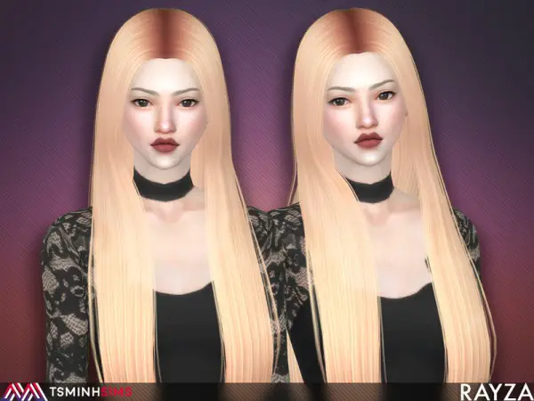 The Sims Resource: Rayza Hair 56 Set by TsminhSims for Sims 4
