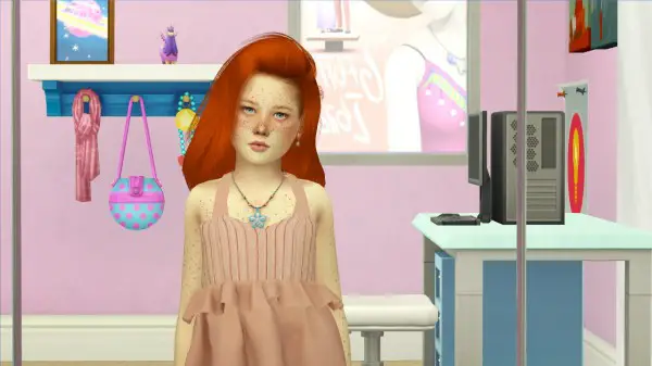  Coupure Electrique: Simpliciaty`s Fireproof hair retextured   kids versions for Sims 4