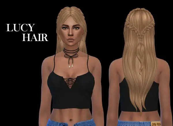 Leo 4 Sims: Lucy hair recolored for Sims 4