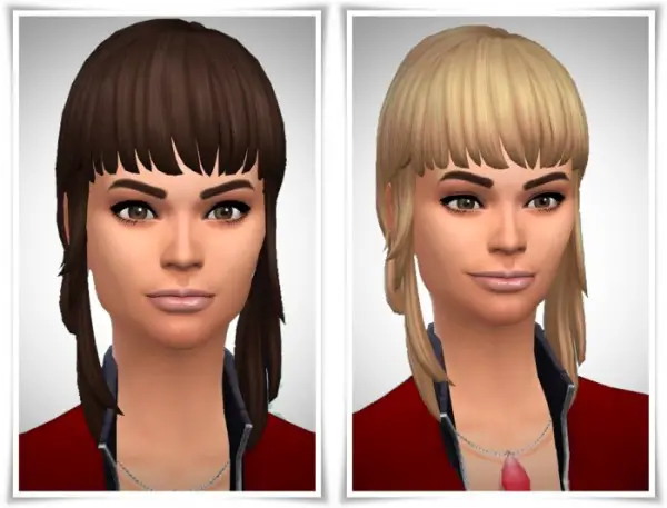 Birksches sims blog: Creative Bangs hair for Sims 4