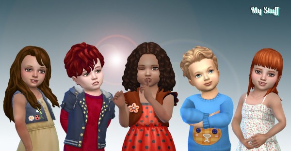 Mystufforigin: Toddlers Hair Pack 19 for Sims 4