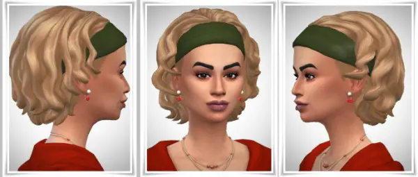 Birksches sims blog: More Curls with Bandana hair for Sims 4