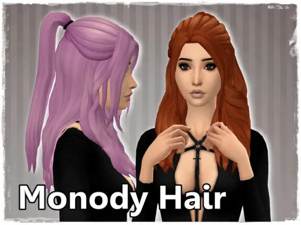 Mikerashi: Monody Hair for Sims 4