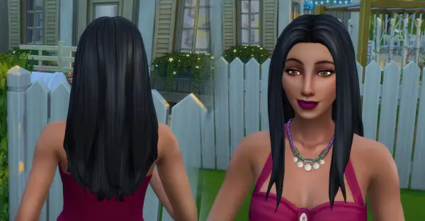 Mystufforigin: Liliana hair reextured for Sims 4