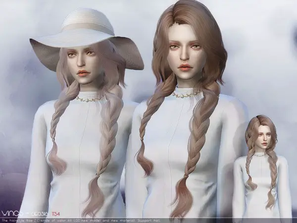 The Sims Resource: WINGS OE0316 hair for Sims 4