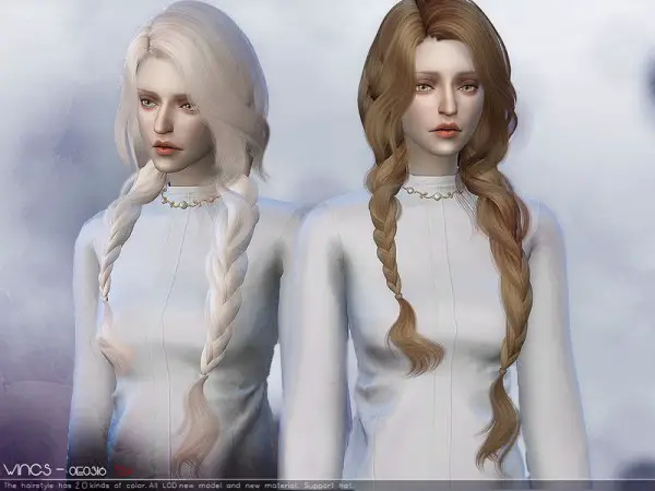 The Sims Resource: WINGS OE0316 hair for Sims 4