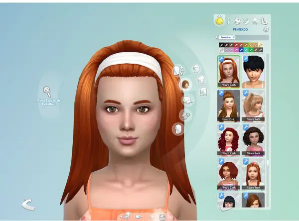 Mystufforigin: Frances Hair retextured for girls for Sims 4