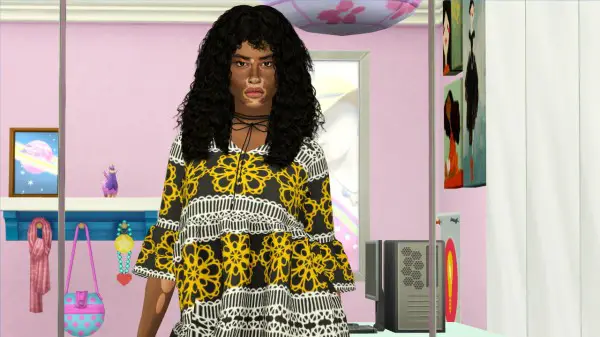 Coupure Electrique: Myos hair retextured version 2 for Sims 4
