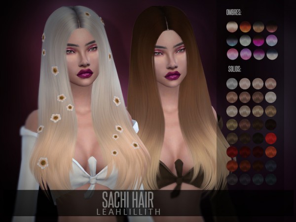 The Sims Resource: Sachi Hair by LeahLillith for Sims 4