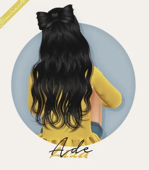 Simiracle: Ade Darma`s Liza hair retextured   Kids Version for Sims 4