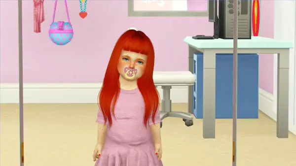 Coupure Electrique: Nightcrawler`s Bitten hair retextured kids and toddlers version for Sims 4