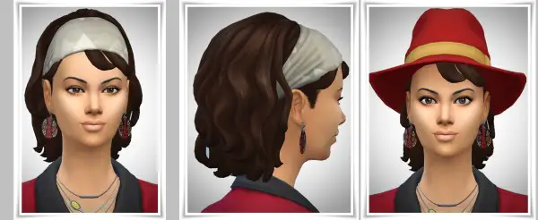 Birksches sims blog: Mia’s Bang and Band hair for Sims 4