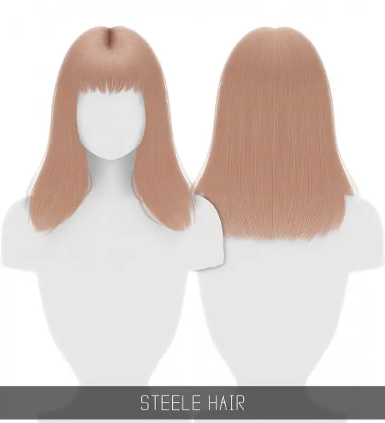 Simpliciaty: Steele hair for Sims 4