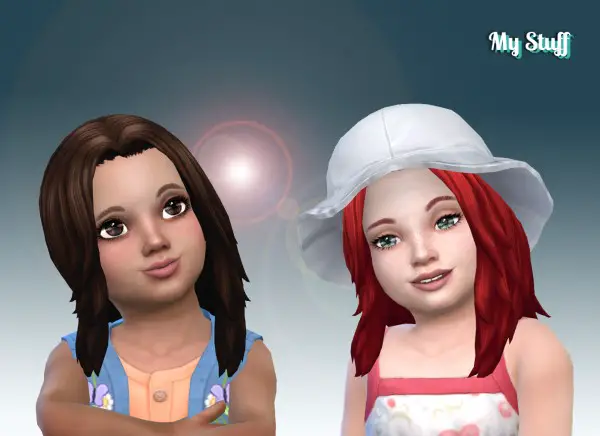 Mystufforigin: Dynamic Hair for Toddlers for Sims 4