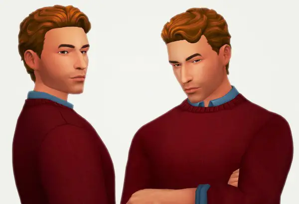Kot Cat: Brent hair retextured for Sims 4