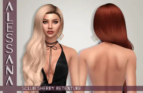 Alessana Sims: S Club`s Sherry hair retextured for Sims 4