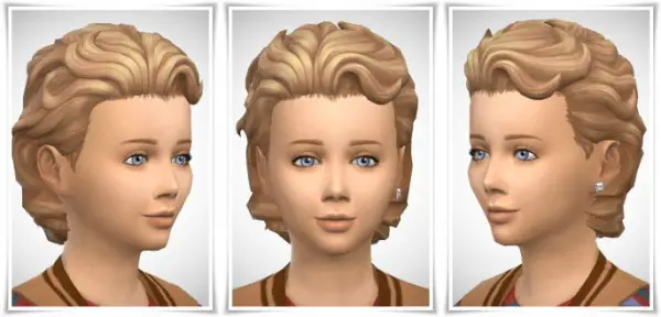 Birksches sims blog: Boy’s Swept Back with Neck Hair for Sims 4