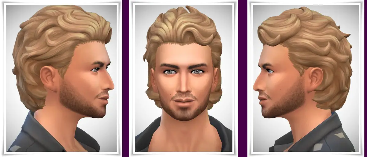 Birksches Sims Blog Swept Back With Neck Hair Sims 4 Hairs